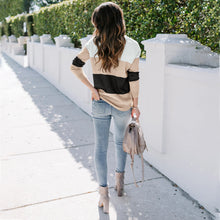 Load image into Gallery viewer, Color Block Loose Sweater
