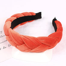 Load image into Gallery viewer, Braided Velvet Headband