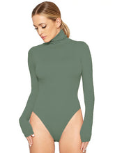 Load image into Gallery viewer, Solid Color Turtleneck Bodysuit