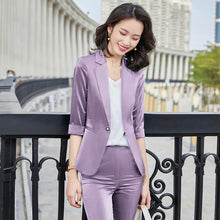 Load image into Gallery viewer, Velour Fitted Single Breasted Suit