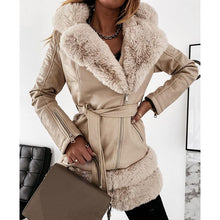 Load image into Gallery viewer, Zipped Fur Collared Coat