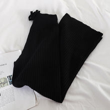 Load image into Gallery viewer, Knitted Wide leg Ribbed Pants