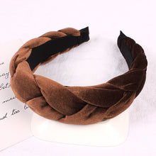 Load image into Gallery viewer, Braided Velvet Headband