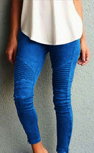 Load image into Gallery viewer, Solid Color Textured Jegging Pants