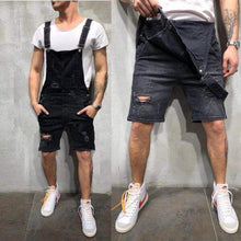 Load image into Gallery viewer, Denim Overalls with Suspenders