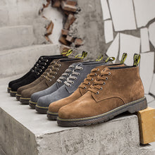 Load image into Gallery viewer, Suede Casual Laced Boots
