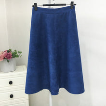 Load image into Gallery viewer, Brushed Velour High Waisted Skirt