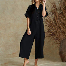 Load image into Gallery viewer, Casual Loose Crop Jumpsuit