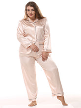 Load image into Gallery viewer, Satiny Solid Colored Pajamas Set