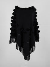Load image into Gallery viewer, Fringed Round Neck Pullover Sweater
