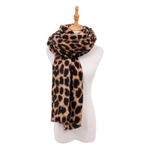 Load image into Gallery viewer, Leopard-Print Jacquard Shawl