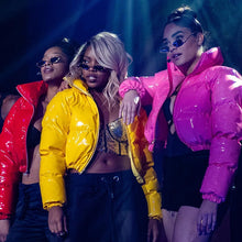 Load image into Gallery viewer, Wet Look Bubble Puffer Jacket