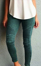 Load image into Gallery viewer, Solid Color Textured Jegging Pants