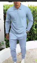 Load image into Gallery viewer, Casual Striped Pant Suit