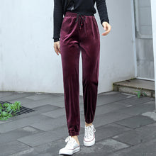 Load image into Gallery viewer, Velour Casual Warm Trousers