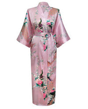 Load image into Gallery viewer, Japanese Satin Peacock Robe
