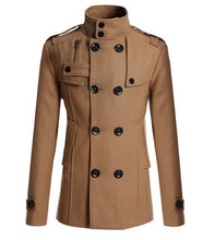 Load image into Gallery viewer, Wool Double Breasted Trench Coat
