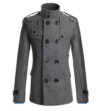 Load image into Gallery viewer, Wool Double Breasted Trench Coat