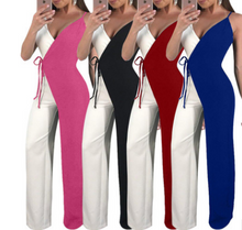 Load image into Gallery viewer, Color Blocked Wide Leg Jumpsuits