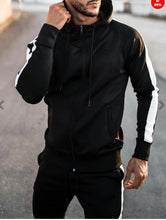 Load image into Gallery viewer, Striped Hooded Jogger Suit