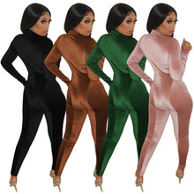 Load image into Gallery viewer, Velour Body Shaping Jumpsuit