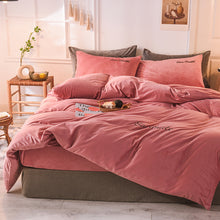 Load image into Gallery viewer, 4-pc Velour Plush Bedding