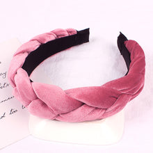 Load image into Gallery viewer, Braided Velvet Headband