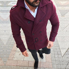 Load image into Gallery viewer, Double-breasted Casual Wool Coat