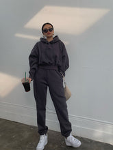 Load image into Gallery viewer, Heavy Hooded Jogger Set with Large Pockets