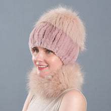 Load image into Gallery viewer, Super Soft Fuzzy Hat & Scarf Set