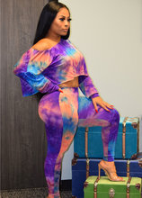 Load image into Gallery viewer, Tie-Dye 2PC Loose Top Pants Set