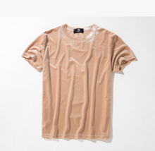 Load image into Gallery viewer, Velour Short-Sleeved T-shirt