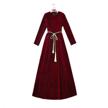 Load image into Gallery viewer, Maxi Loose Fit Velour Dress