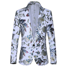 Load image into Gallery viewer, Satin Print Suit Jacket