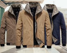 Load image into Gallery viewer, Casual Corduroy Fur Lined Jacket