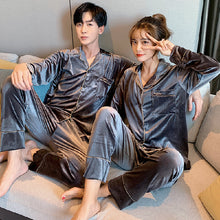 Load image into Gallery viewer, Couples Warm Velveteen Pajamas