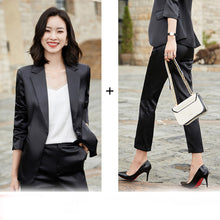 Load image into Gallery viewer, Satiny Solid Color Casual Suits