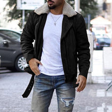 Load image into Gallery viewer, Fleeced Collared Zippered Jacket