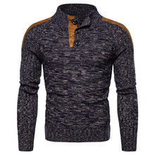 Load image into Gallery viewer, Suede Accented Thick Knit Sweater