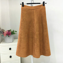 Load image into Gallery viewer, Brushed Velour High Waisted Skirt