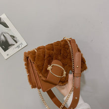 Load image into Gallery viewer, Plush Messenger Shoulder Bag
