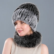 Load image into Gallery viewer, Super Soft Fuzzy Hat & Scarf Set