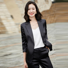 Load image into Gallery viewer, Satiny Solid Color Casual Suits