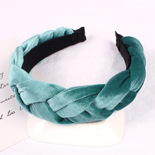 Load image into Gallery viewer, Braided Velvet Headband