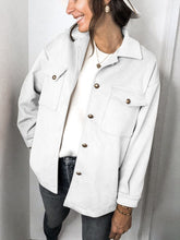 Load image into Gallery viewer, Double Pocketed Brushed Velour Jacket