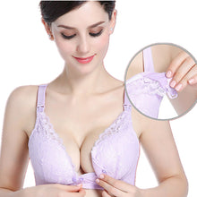 Load image into Gallery viewer, Lace & Cotton Nursing Bra
