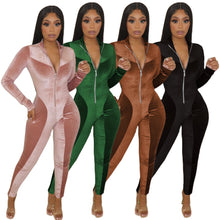 Load image into Gallery viewer, Velour Body Shaping Jumpsuit