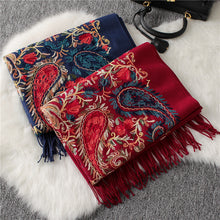 Load image into Gallery viewer, Nepal Style Embroidered Scarf