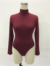 Load image into Gallery viewer, Solid Color Turtleneck Bodysuit