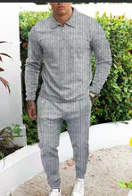Load image into Gallery viewer, Casual Striped Pant Suit